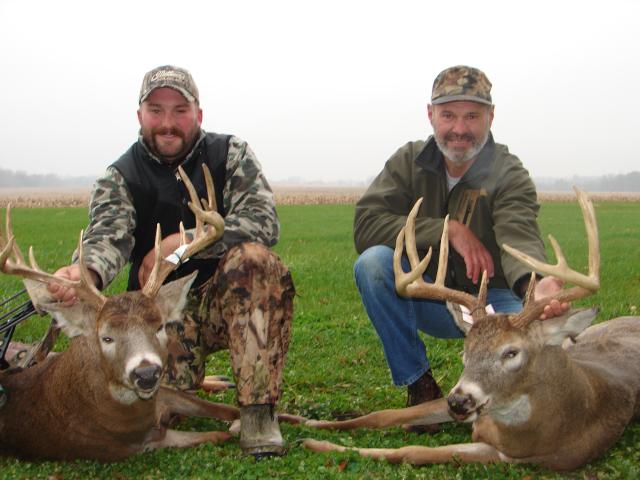 Chris & Dolor with two great archery bucks
