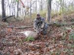 Jayson Displays Yet Another Buck Taken Here At His Illinois Camp